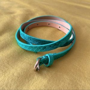 J. Crew Snakeskin Printed Belt